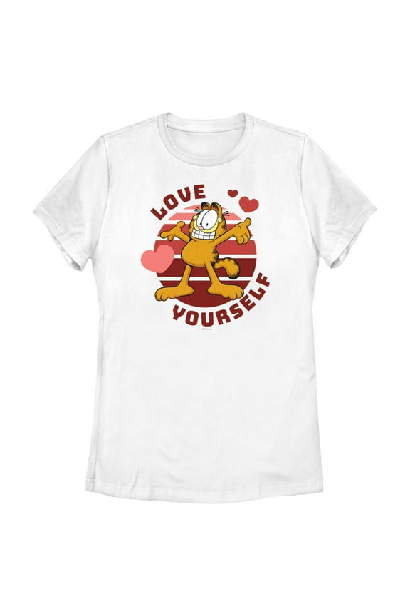 Women's Garfield Love Yourself Graphic T-Shirt