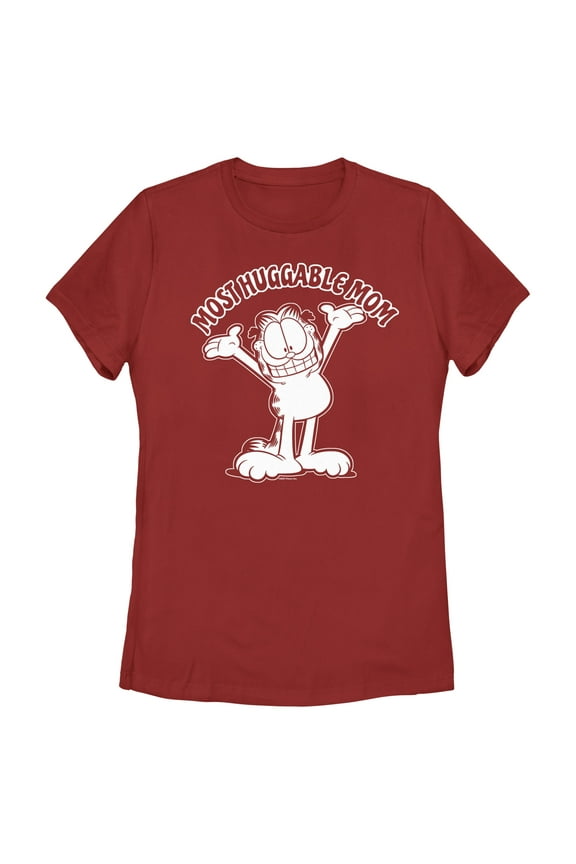 Women's Garfield Most Huggable Mom Graphic T-Shirt