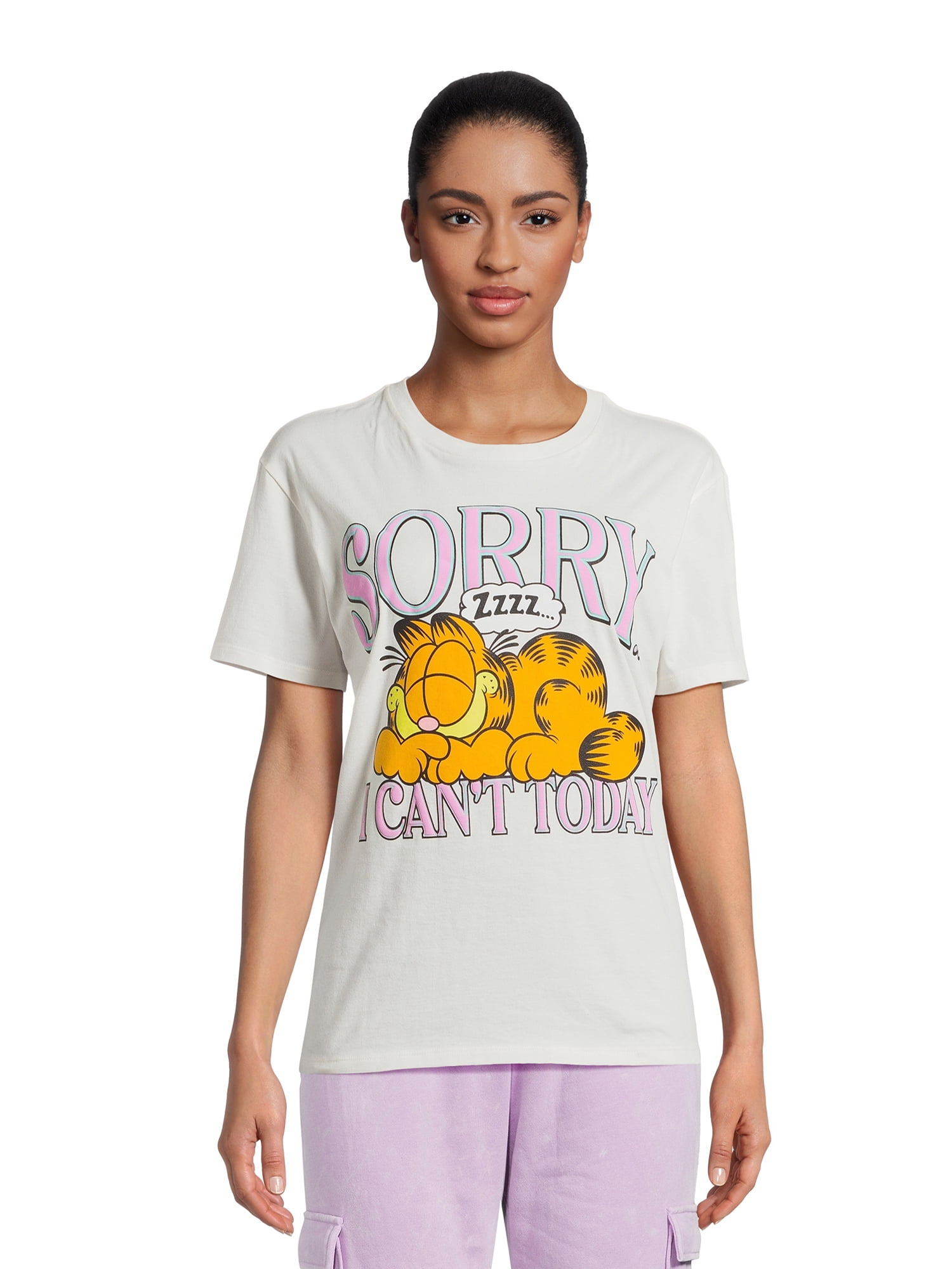 Women's Garfield T-Shirt, Sizes XS-XXXL