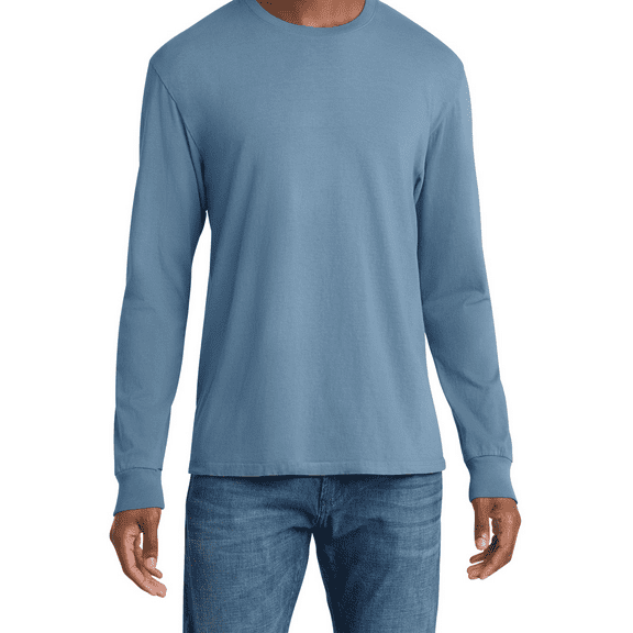 Women's Garment-Dyed Long Sleeve T-Shirt Soft Cotton Vintage Look PC099LS