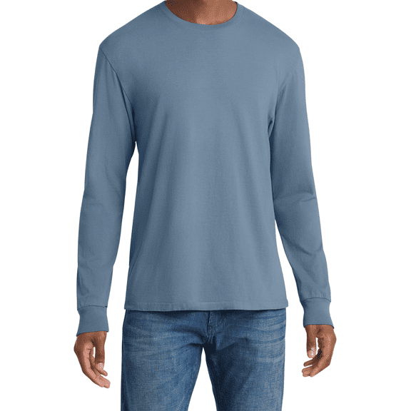 Women's Garment-Dyed Long Sleeve T-Shirt Soft Cotton Vintage Look PC099LS