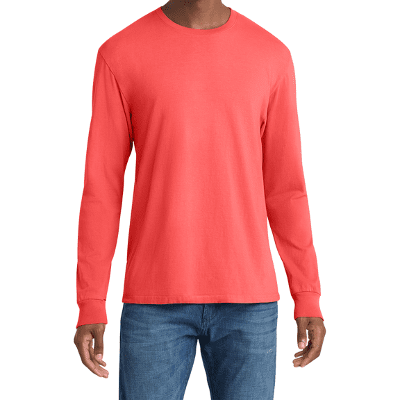 Women's Garment-Dyed Long Sleeve T-Shirt Soft Cotton Vintage Look PC099LS