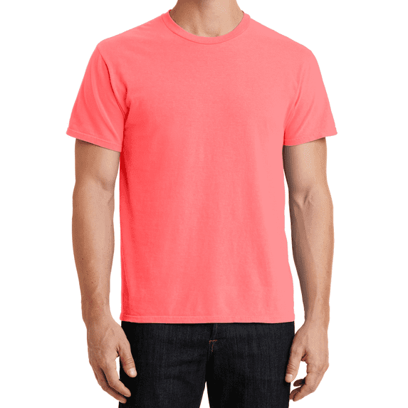 Women's Garment-Dyed T-Shirt Soft Cotton Vintage Look Beach Wash PC099