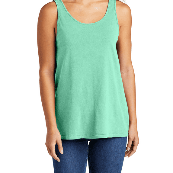 Women's Garment-Dyed Tank Top Vintage Look Cotton Sleeveless Summer Beachwear LPC099TT
