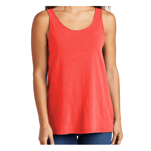 Women's Garment-Dyed Tank Top Vintage Look Cotton Sleeveless Summer Beachwear LPC099TT