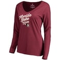 thumbnail image 1 of Women's Garnet Florida State Seminoles Team Mom Long Sleeve T-Shirt, 1 of 3