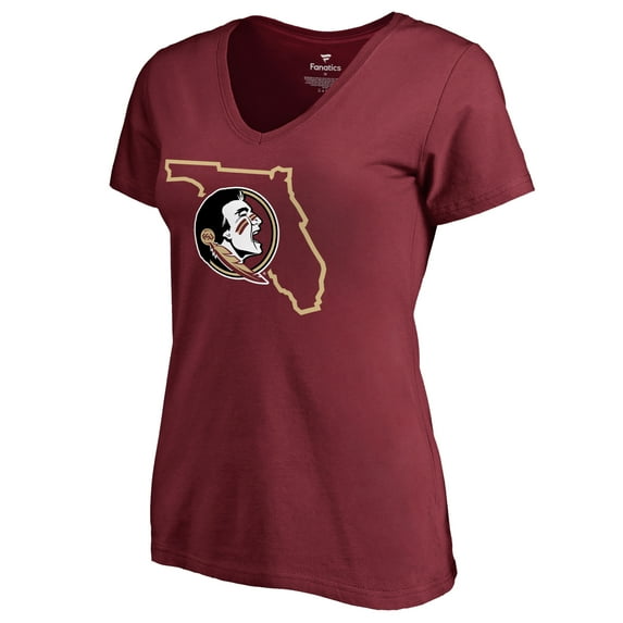 Women's Garnet Florida State Seminoles Tradition State T-Shirt