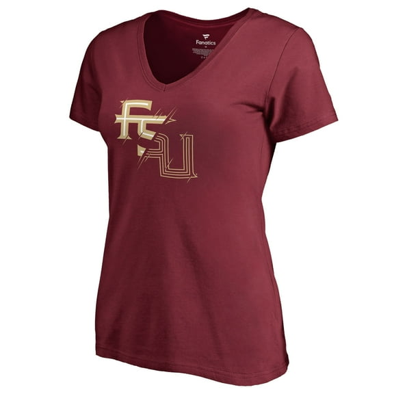 Women's Garnet Florida State Seminoles X Ray V-Neck T-Shirt