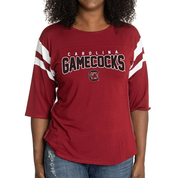 Women's Garnet South Carolina Gamecocks Relaxed Abigail Half-Sleeve T-Shirt