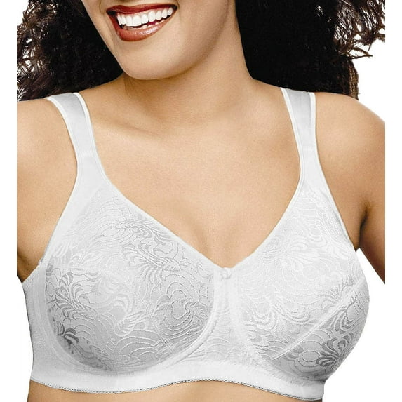 Women's Gel Cushion Strap Soft Cup Bra, White, 42B
