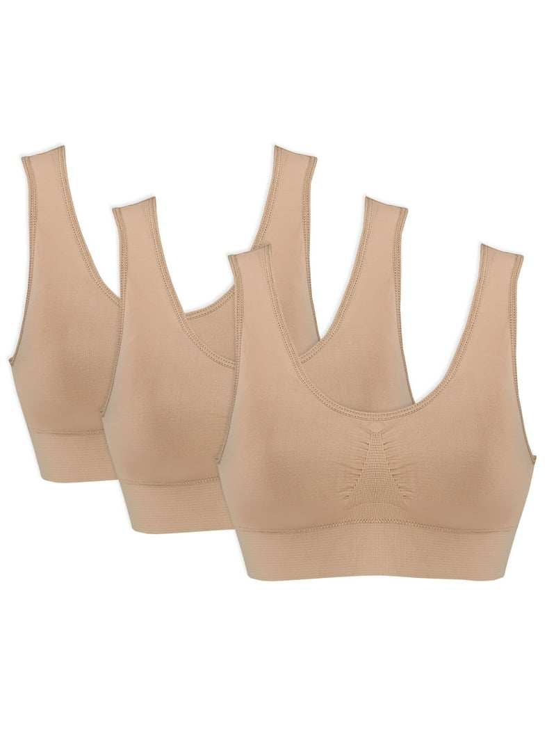 Genie Bra Comfortable Multipack - Wireless, Seamless Nude Bras