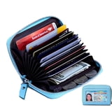 Id Card For Rfid Women's Genuine Leather Credit Card Holder RFID Secure Spacious Cute ...