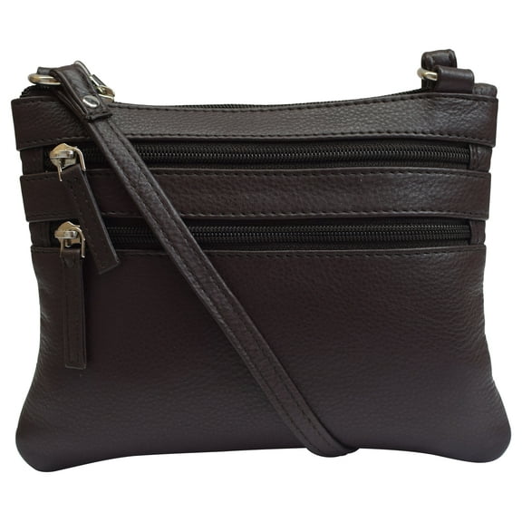 Women's Genuine Leather Handbag Cross Body Bag Shoulder Bag Organizer Mini Purse