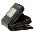 thumbnail image 1 of Women's Genuine Soft Leather Small Wallet Zip Coin Pocket with Scan Proof Walls for tap-to-pay contactless credit card ID RFID protection, 1 of 11
