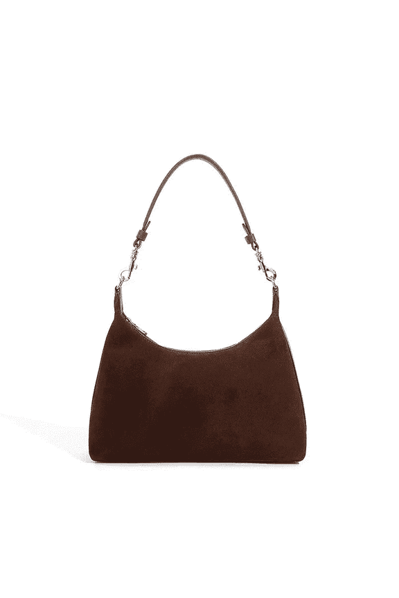 Womens Genuine Suede Cowhide Leather Shoulder Bag Handbag Purse
