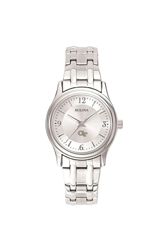 Women's Georgia Tech Yellow Jackets Silver-Tone Dial Stainless Steel Quartz Watch
