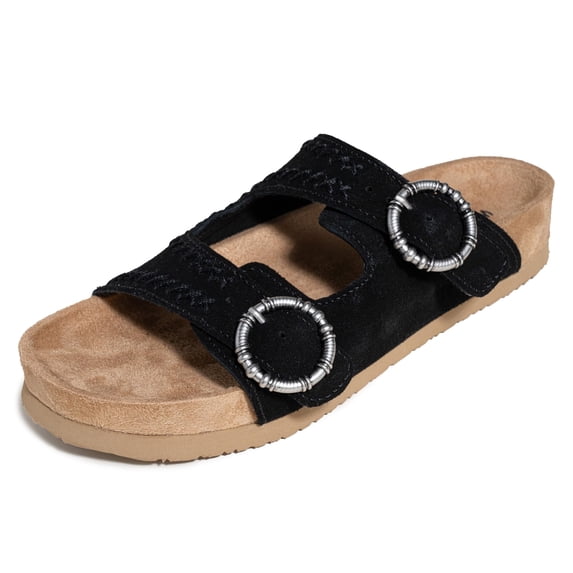 Minnetonka Women's Georgine, Black, Size 11