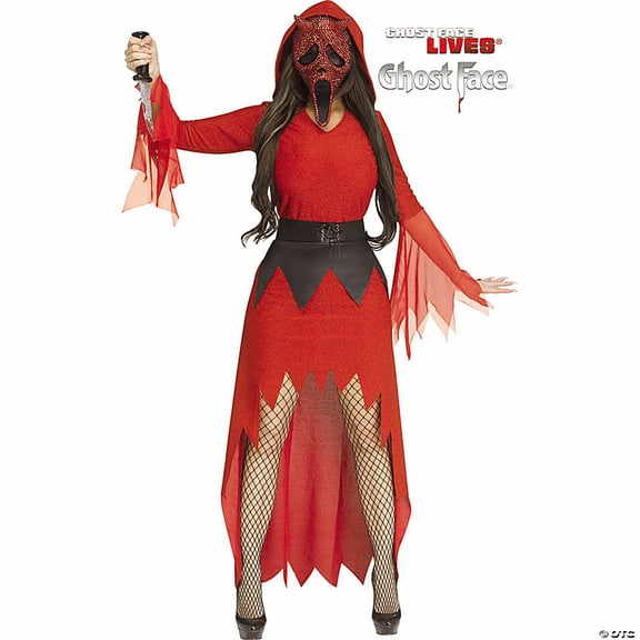 Women's Ghost Face Bling Devil Costume | Scary Costumes