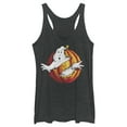 thumbnail image 1 of Women's Ghostbusters Halloween Pumpkin Logo  Racerback Tank Top Black Heather Medium, 1 of 4