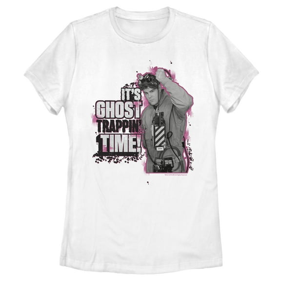 Women's Ghostbusters It's Ghost Trappin' Time  Graphic Tee White X Large