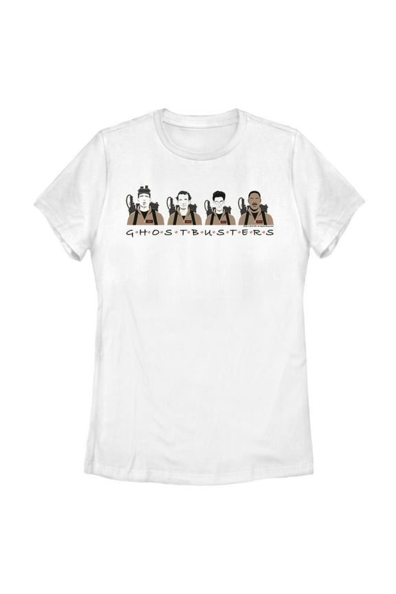 Women's Ghostbusters Partners and Friends Logo Graphic Tee White 2X Large