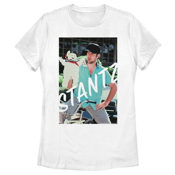 Women's Ghostbusters Ray Stantz Poster  Graphic Tee White 2X Large