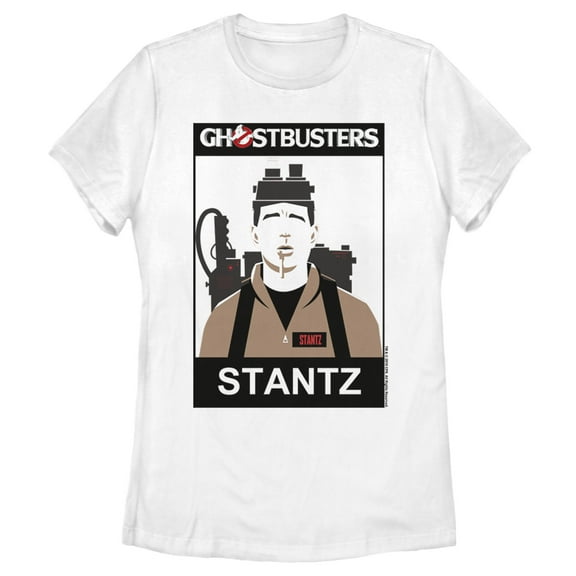 Women's Ghostbusters Stantz 2D Cell Shade  Graphic Tee White Small