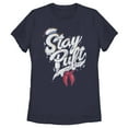 thumbnail image 1 of Women's Ghostbusters Stay Puft Marshmallow Man Melt Graphic Tee Navy Blue Small, 1 of 4