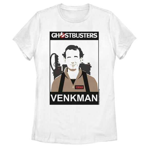 Women's Ghostbusters Venkman 2D Cell Shade  Graphic Tee White Small