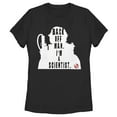 thumbnail image 1 of Women's Ghostbusters Venkman Back Off I'm A Scientist  Graphic Tee Black Large, 1 of 4