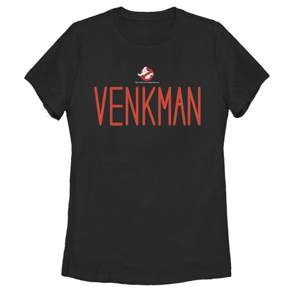 Women's Ghostbusters Venkman  Graphic Tee Black Large