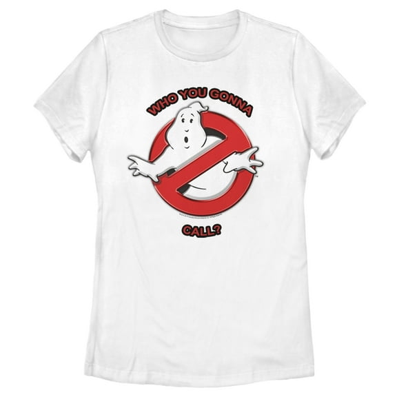 Women's Ghostbusters Who You Gonna Call?  Graphic Tee White X Large