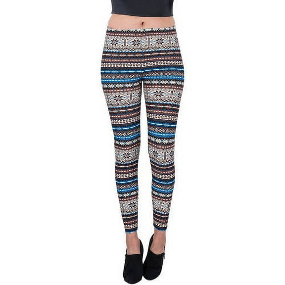 Women's Glacial Design Full Length Stretchy Leggings
