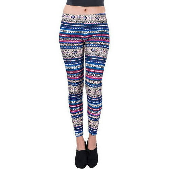 Women's Glacial Design Full Length Stretchy Leggings