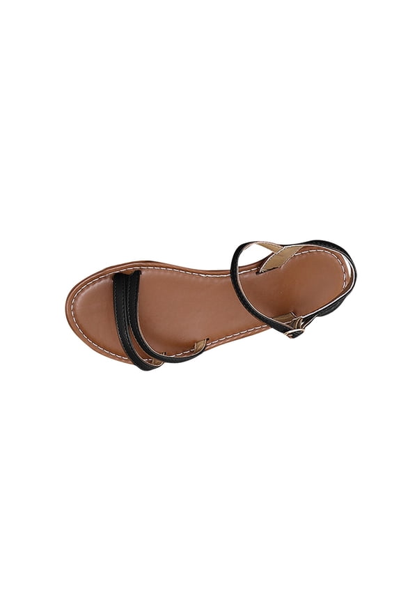 Women's Gladiator Strappy Flat Sandal Adjustable Beach Summer Casual Rome Shoes Open Toe Slingback Fisherman Sandals