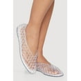 thumbnail image 1 of Women's Glitter Jelly Cut Out Flats, 1 of 3