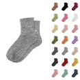 thumbnail image 1 of Women's Glitter Sparkle Slouch Socks 2026 Casual Cute Comfortable Trendy Stretch Mid Calf Socks, 1 of 5