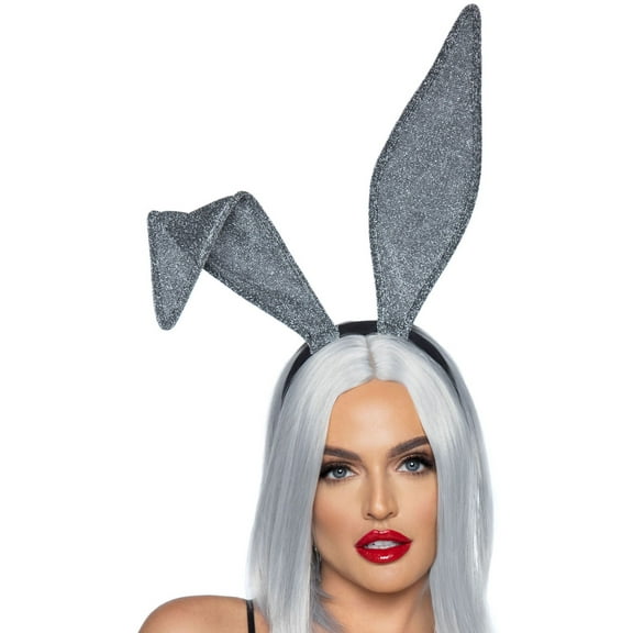 Leg Avenue Womens Costume Glitter Bunny Ear Headband