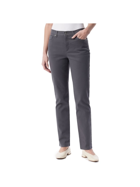 Women's Gloria Vanderbilt Amanda Classic Jeans Color: Grey Size: 6 SHORT