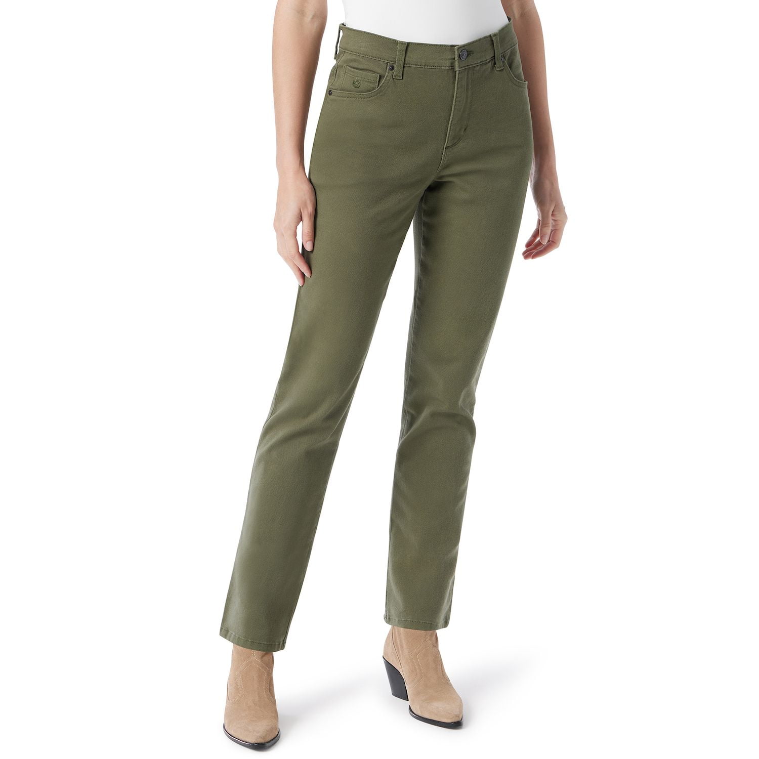 Women's Gloria Vanderbilt Amanda Classic Jeans Color: Olive