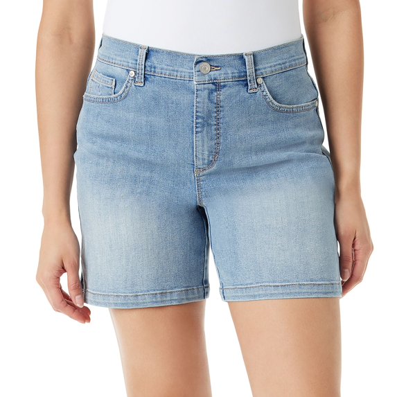 Women's Gloria Vanderbilt Amanda Shorts Color: Newburgh With Whiskers Size: 10