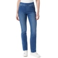 thumbnail image 1 of Women's Gloria Vanderbilt Amanda Pull-On Straight Jeans Color: Felton Size: 14 SHORT, 1 of 4