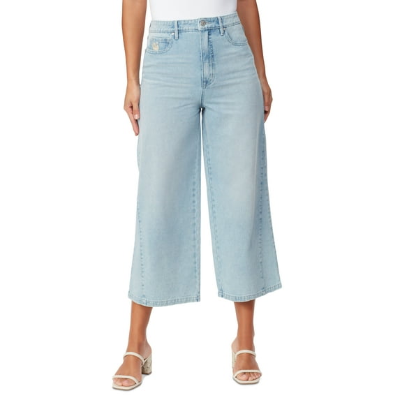 Women's Gloria Vanderbilt x Christian Siriano Rori Cropped Wide-Leg Jeans Jennings 8