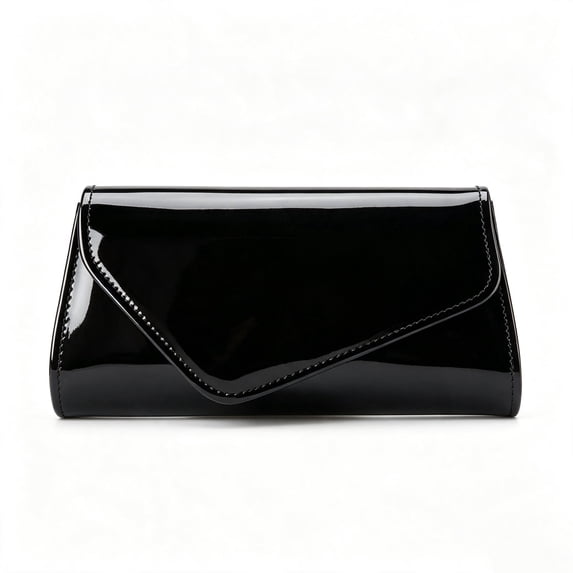Women's Glossy Envelope Clutch Evening Bag