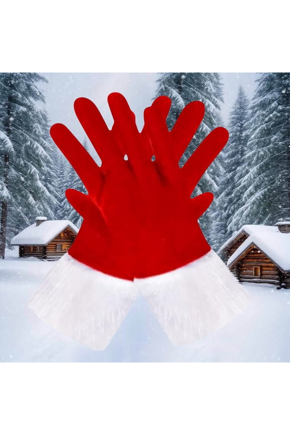 Women's Gloves for Cold Weather New Fashion Women's Casual Ghost Claw Christmas Decoration Funny Elastic Breathable Ice Silk Gloves Style B-6 Red One Size