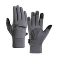 thumbnail image 1 of Women's Gloves Fleece Lined Waterproof Hand Warmers with Touch Screen & Anti-Slip Design for Autumn & Winter, 1 of 3