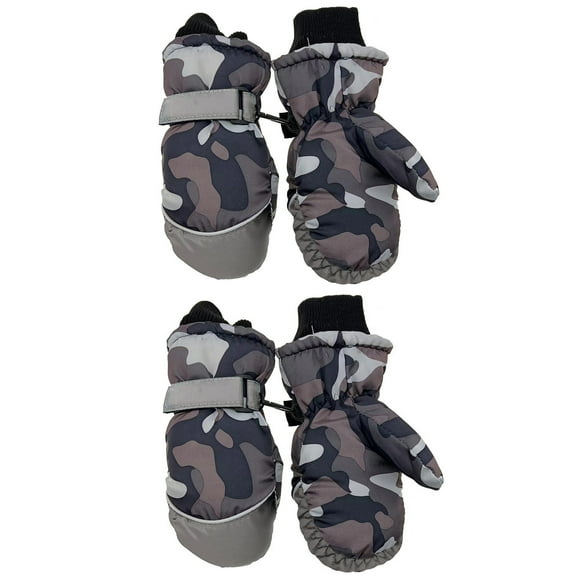 Women's Gloves Mittens 2Pairs Children Baby Boys Girls Camouflage Winter Warm Water-Proof Outdoors Skiing Gloves Kids Full Finger Mittens Gloves, Women's Accessories Gloves Mittens
