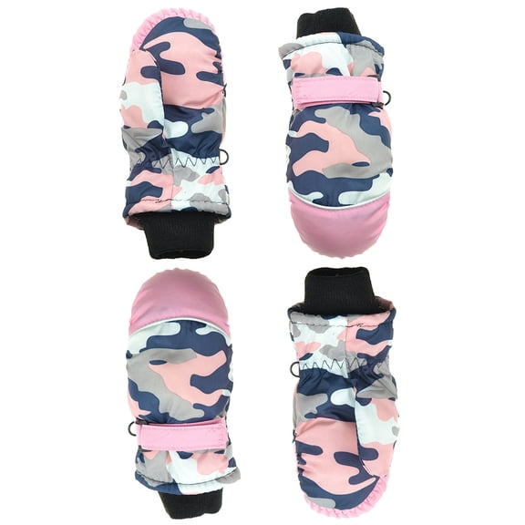 Women's Gloves Mittens 2Pairs Children Baby Boys Girls Camouflage Winter Warm Water-Proof Outdoors Skiing Gloves Kids Full Finger Mittens Gloves, Women's Accessories Gloves Mittens