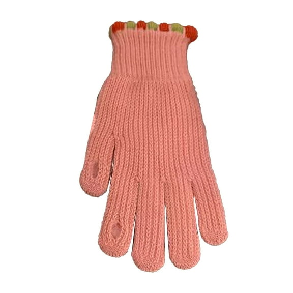 Women's Gloves Mittens Jelly Winter Bare Fingers Knitted Gloves Women'S Solid Color Screen Protector Warm Windproof Cycling Finger, Women's Accessories Gloves Mittens