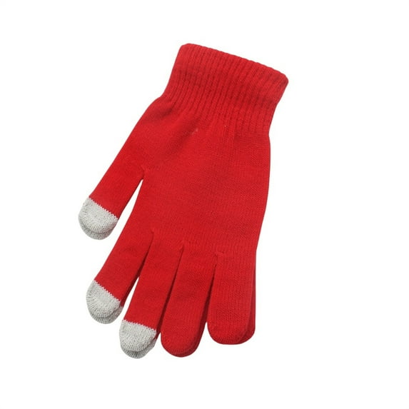 Women's Gloves Mittens Knitted Cold Proof Plush Thickened Christmas Gloves,Women's Accessories Gloves Mittens